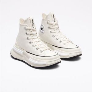 Converse Run Star Legacy CX Hi A00868C Egret/Black/White Casual Shoes NR3382 NIB